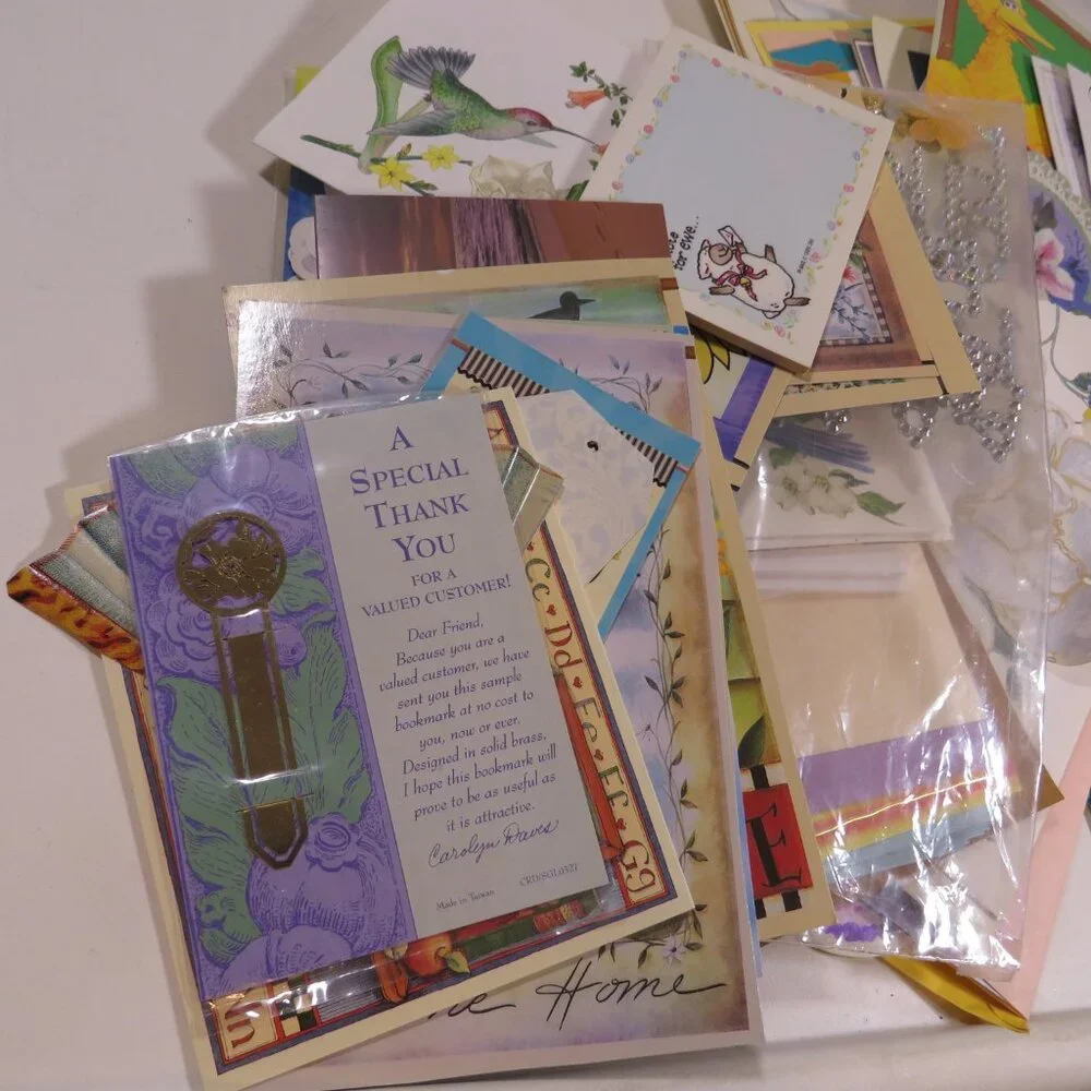 Greeting Cards (Used) and other Craft Items MIXTURE (all seasons but winter)